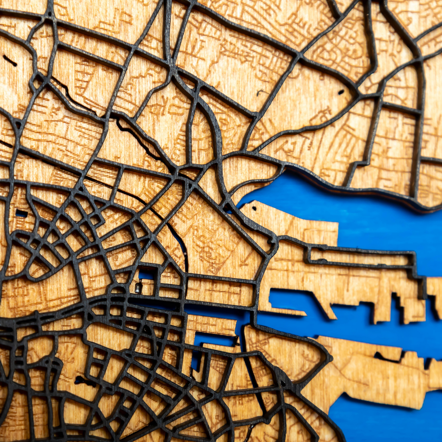 Map Laser Art – "Home Is Where the Heart Is" | Personalized Location Gift